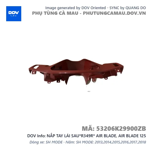 NẮP TAY LÁI SAU*R349R* AIR BLADE, AIR BLADE 125 — 53206K29900ZB