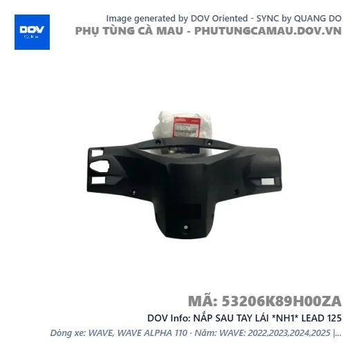 NẮP SAU TAY LÁI *NH1* LEAD 125 — 53206K89H00ZA