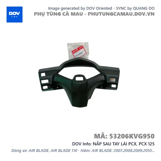 NẮP SAU TAY LÁI PCX, PCX 125 — 53206KVG950