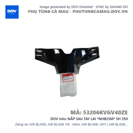 NẮP SAU TAY LÁI *NHB25M* SH 350 — 53206KVGV40ZE