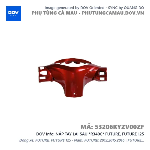 NẮP TAY LÁI SAU *R340C* FUTURE, FUTURE 125 — 53206KYZV00ZF