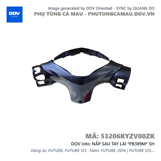 NẮP SAU TAY LÁI *PB389M* SH — 53206KYZV00ZK