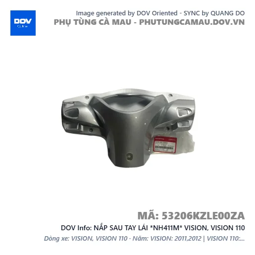 NẮP SAU TAY LÁI *NH411M* VISION, VISION 110 — 53206KZLE00ZA