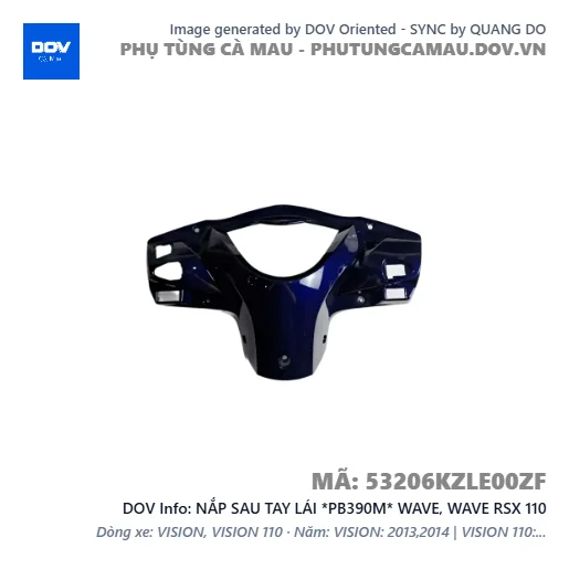 NẮP SAU TAY LÁI *PB390M* WAVE, WAVE RSX 110 — 53206KZLE00ZF