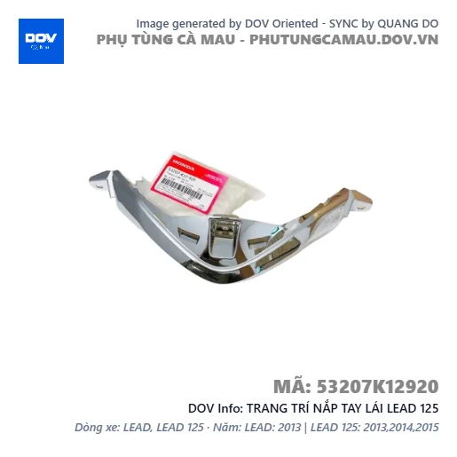 TRANG TRÍ NẮP TAY LÁI LEAD 125 — 53207K12920