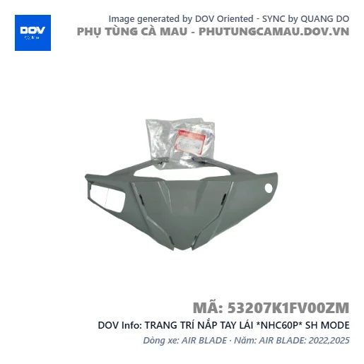 TRANG TRÍ NẮP TAY LÁI *NHC60P* SH MODE — 53207K1FV00ZM