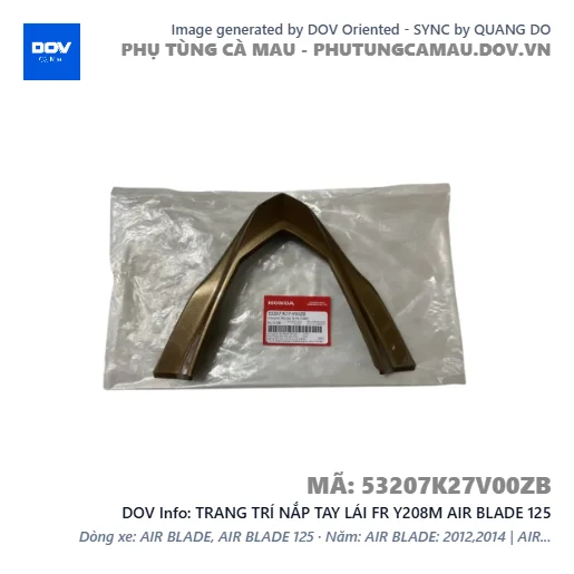 TRANG TRÍ NẮP TAY LÁI FR Y208M AIR BLADE 125 — 53207K27V00ZB