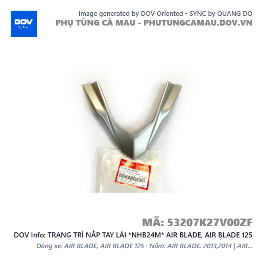 TRANG TRÍ NẮP TAY LÁI *NHB24M* AIR BLADE, AIR BLADE 125 — 53207K27V00ZF