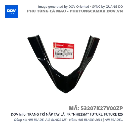 TRANG TRÍ NẮP TAY LÁI FR *NHB25M* FUTURE, FUTURE 125 — 53207K27V00ZP
