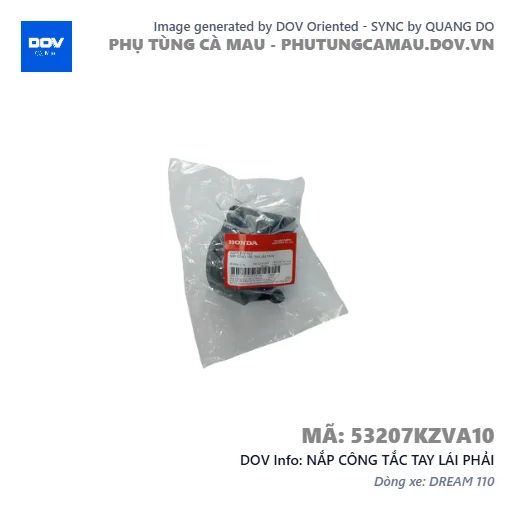 NẮP CÔNG TẮC TAY LÁI PHẢI  — 53207KZVA10