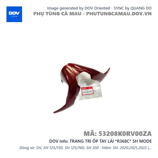 TRANG TRÍ ỐP TAY LÁI *R368C* SH MODE — 53208K0RV00ZA