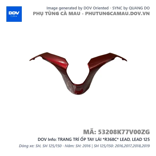 TRANG TRÍ ỐP TAY LÁI *R368C* LEAD, LEAD 125 — 53208K77V00ZG