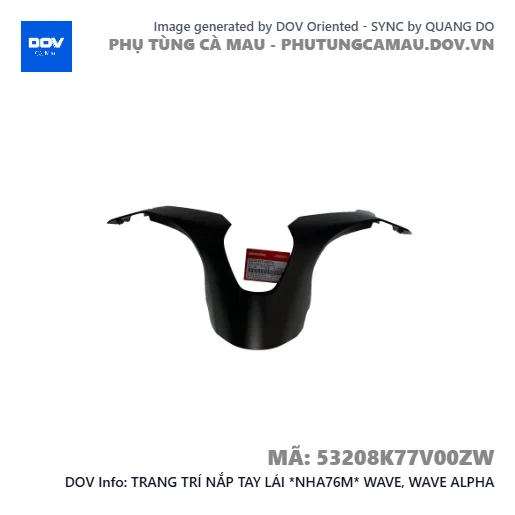 TRANG TRÍ NẮP TAY LÁI *NHA76M* WAVE, WAVE ALPHA — 53208K77V00ZW