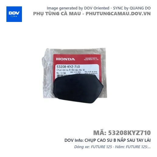 CHỤP CAO SU B NẮP SAU TAY LÁI  — 53208KYZ710