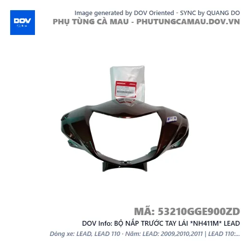 BỘ NẮP TRƯỚC TAY LÁI *NH411M* LEAD — 53210GGE900ZD