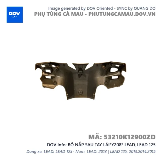 BỘ NẮP SAU TAY LÁI*Y208* LEAD, LEAD 125 — 53210K12900ZD