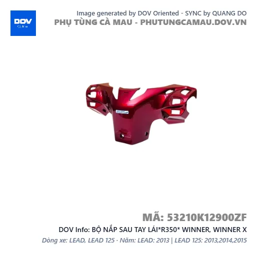 BỘ NẮP SAU TAY LÁI*R350* WINNER, WINNER X — 53210K12900ZF