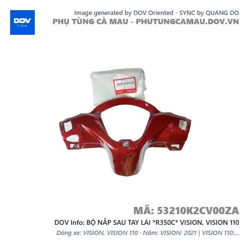 BỘ NẮP SAU TAY LÁI *R350C* VISION, VISION 110 — 53210K2CV00ZA