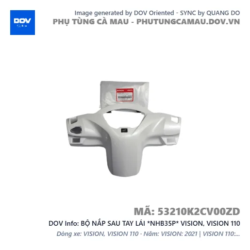 BỘ NẮP SAU TAY LÁI *NHB35P* VISION, VISION 110 — 53210K2CV00ZD