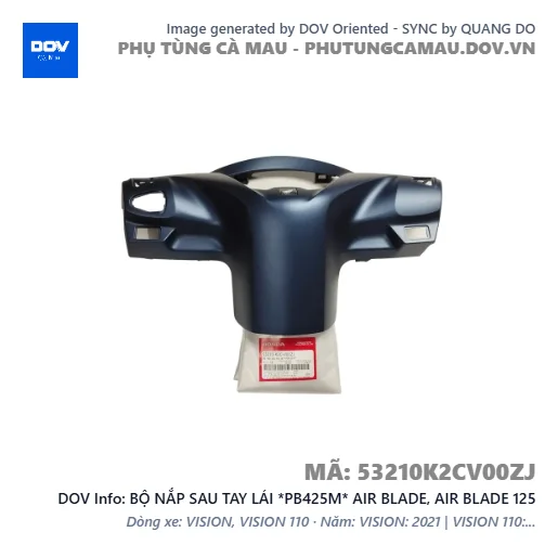 BỘ NẮP SAU TAY LÁI *PB425M* AIR BLADE, AIR BLADE 125 — 53210K2CV00ZJ