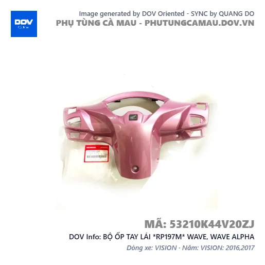 BỘ ỐP TAY LÁI *RP197M* WAVE, WAVE ALPHA — 53210K44V20ZJ