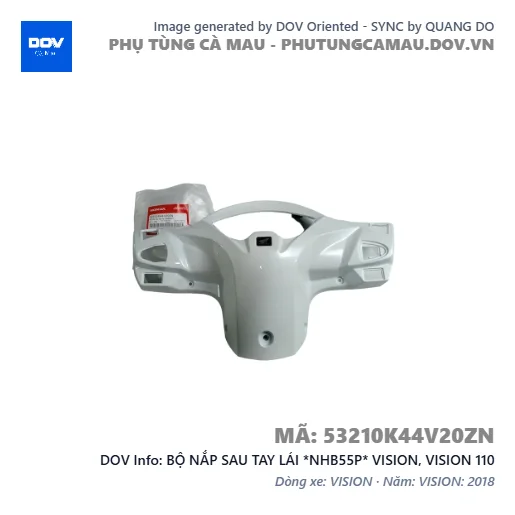 BỘ NẮP SAU TAY LÁI *NHB55P* VISION, VISION 110 — 53210K44V20ZN