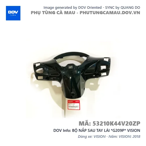 BỘ NẮP SAU TAY LÁI *G209P* VISION — 53210K44V20ZP