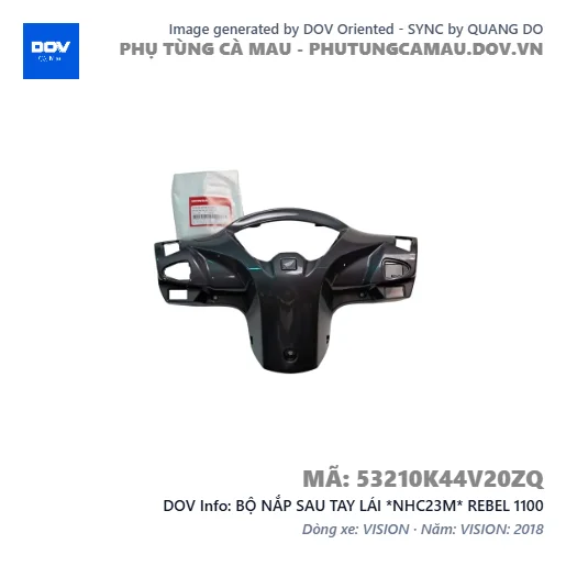 BỘ NẮP SAU TAY LÁI *NHC23M* REBEL 1100 — 53210K44V20ZQ