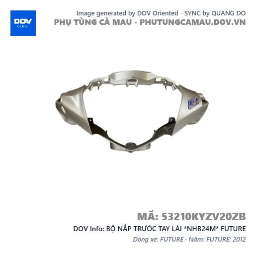 BỘ NẮP TRƯỚC TAY LÁI *NHB24M* FUTURE — 53210KYZV20ZB