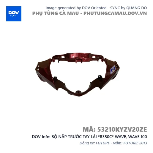 BỘ NẮP TRƯỚC TAY LÁI *R350C* WAVE, WAVE 100 — 53210KYZV20ZE