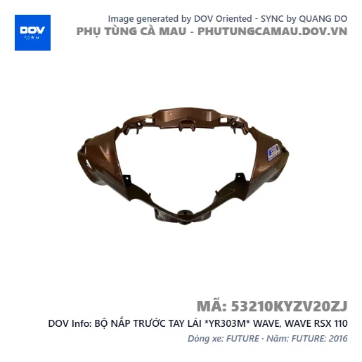 BỘ NẮP TRƯỚC TAY LÁI *YR303M* WAVE, WAVE RSX 110 — 53210KYZV20ZJ