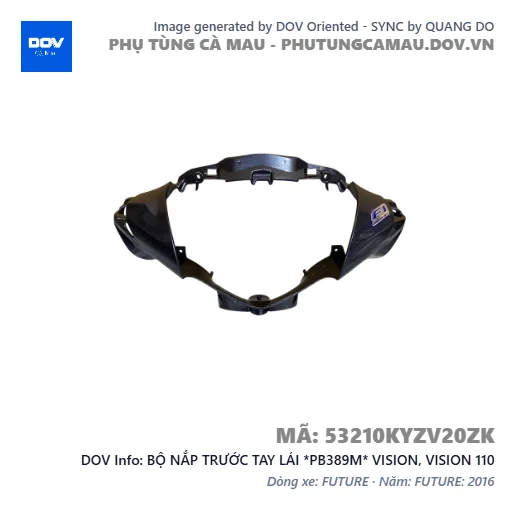 BỘ NẮP TRƯỚC TAY LÁI *PB389M* VISION, VISION 110 — 53210KYZV20ZK