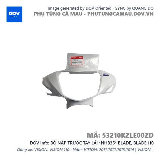 BỘ NẮP TRƯỚC TAY LÁI *NHB35* BLADE, BLADE 110 — 53210KZLE00ZD