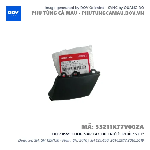 CHỤP NẮP TAY LÁI TRƯỚC PHẢI *NH1*  — 53211K77V00ZA