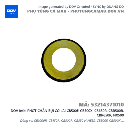 PHỚT CHẮN BỤI CỔ LÁI CB500F, CB500X, CB650R, CBR500R, CBR650R, NX500 — 53214371010