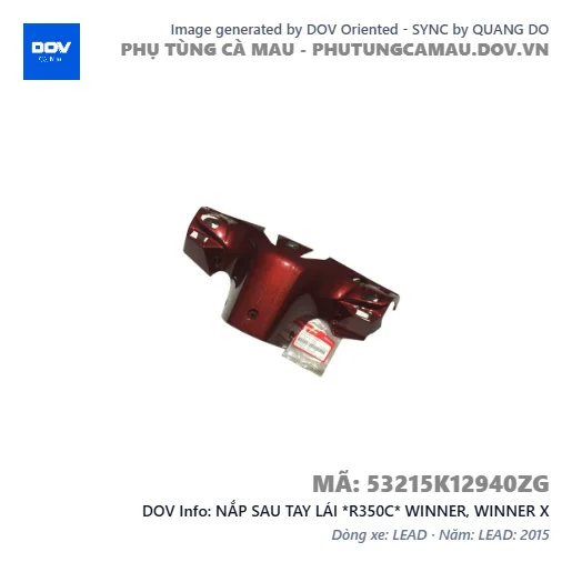 NẮP SAU TAY LÁI *R350C* WINNER, WINNER X — 53215K12940ZG