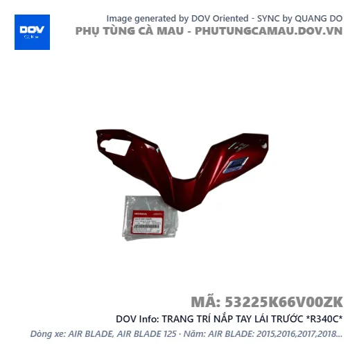 TRANG TRÍ NẮP TAY LÁI TRƯỚC *R340C*  — 53225K66V00ZK