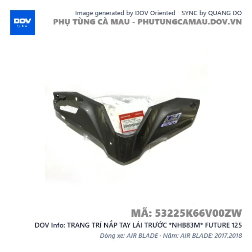 TRANG TRÍ NẮP TAY LÁI TRƯỚC *NHB83M* FUTURE 125 — 53225K66V00ZW