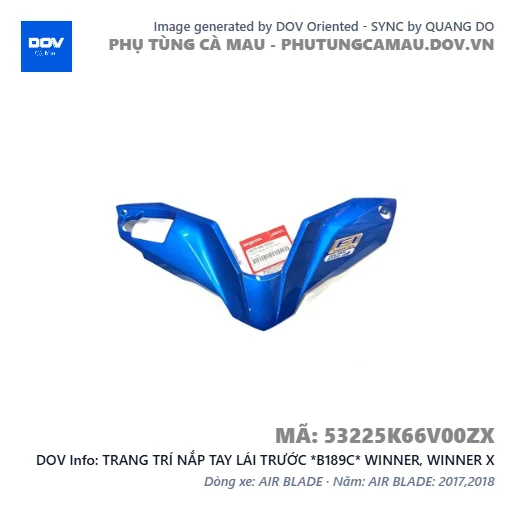 TRANG TRÍ NẮP TAY LÁI TRƯỚC *B189C* WINNER, WINNER X — 53225K66V00ZX