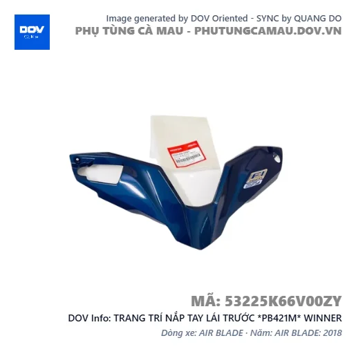 TRANG TRÍ NẮP TAY LÁI TRƯỚC *PB421M* WINNER — 53225K66V00ZY
