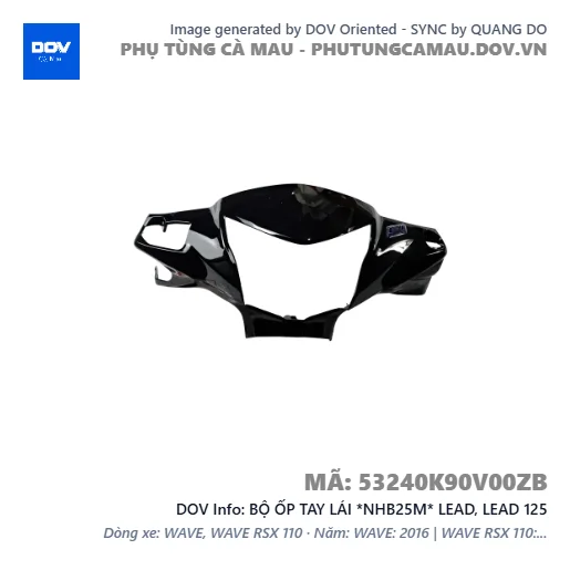 BỘ ỐP TAY LÁI *NHB25M* LEAD, LEAD 125 — 53240K90V00ZB