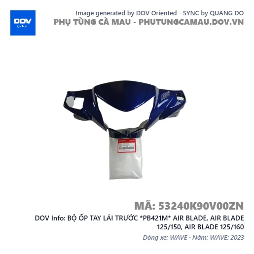 BỘ ỐP TAY LÁI TRƯỚC *PB421M* AIR BLADE, AIR BLADE 125/150, AIR BLADE 125/160 — 53240K90V00ZN