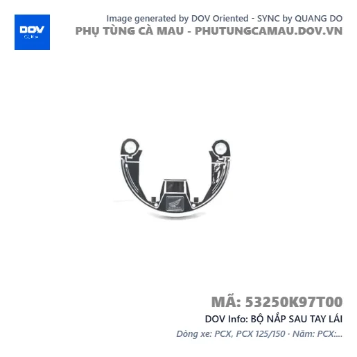 BỘ NẮP SAU TAY LÁI  — 53250K97T00