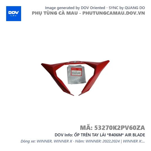 ỐP TRÊN TAY LÁI *R406M* AIR BLADE — 53270K2PV60ZA