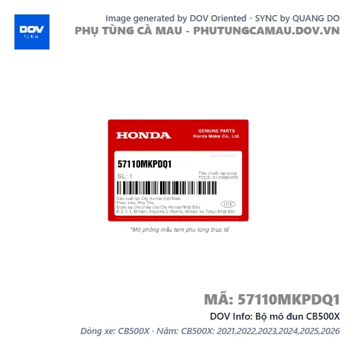 Bộ mô đun CB500X — 57110MKPDQ1