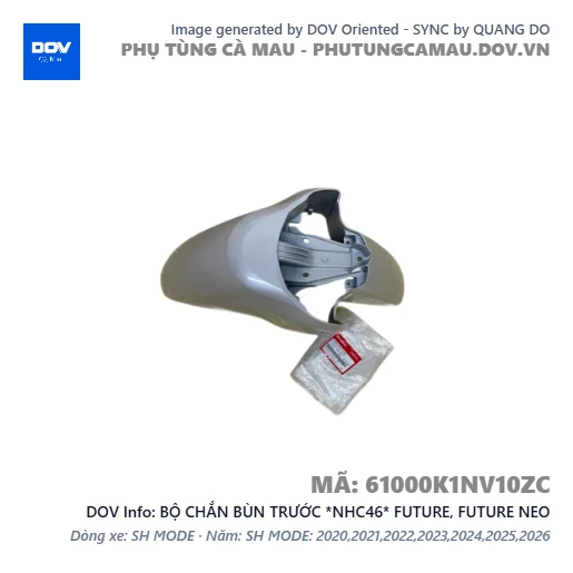 BỘ CHẮN BÙN TRƯỚC *NHC46* FUTURE, FUTURE NEO — 61000K1NV10ZC