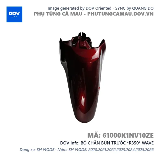 BỘ CHẮN BÙN TRƯỚC *R350* WAVE — 61000K1NV10ZE