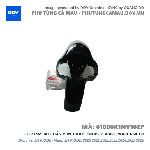 BỘ CHẮN BÙN TRƯỚC *NHB25* WAVE, WAVE RSX 110 — 61000K1NV10ZF