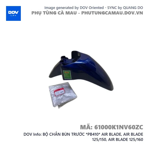 BỘ CHẮN BÙN TRƯỚC *PB410* AIR BLADE, AIR BLADE 125/150, AIR BLADE 125/160 — 61000K1NV60ZC