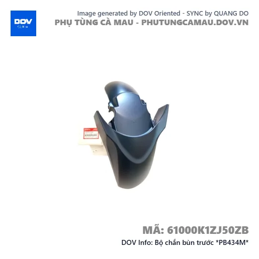 Bộ chắn bùn trước *PB434M*  — 61000K1ZJ50ZB